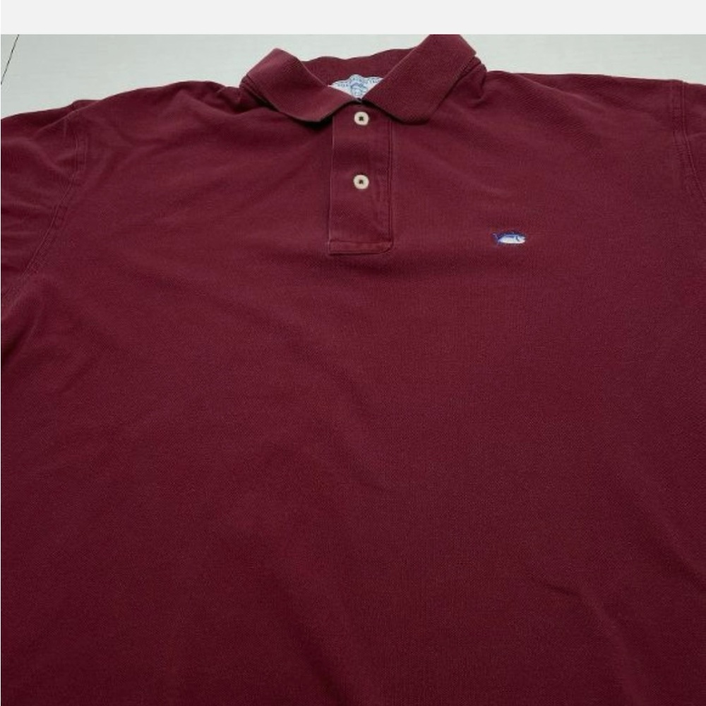 Southern tide collar shirt size medium color burgundy